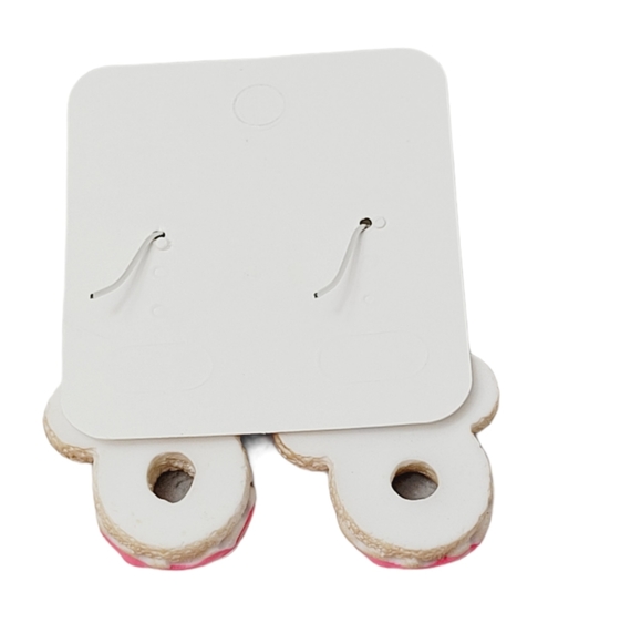 Minnie Mouse Doughnut Earrings - Picture 4 of 4